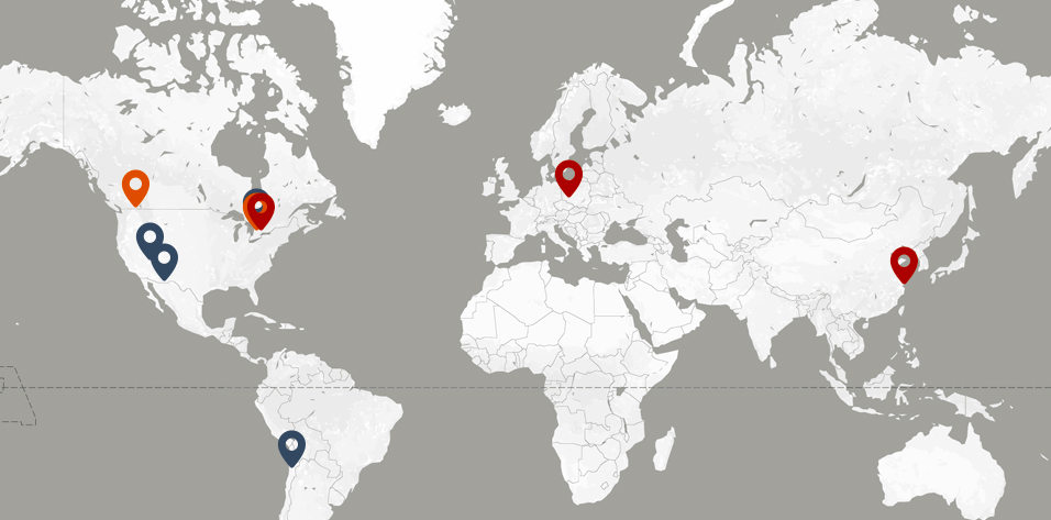 KGHM World Map KGHM World Map